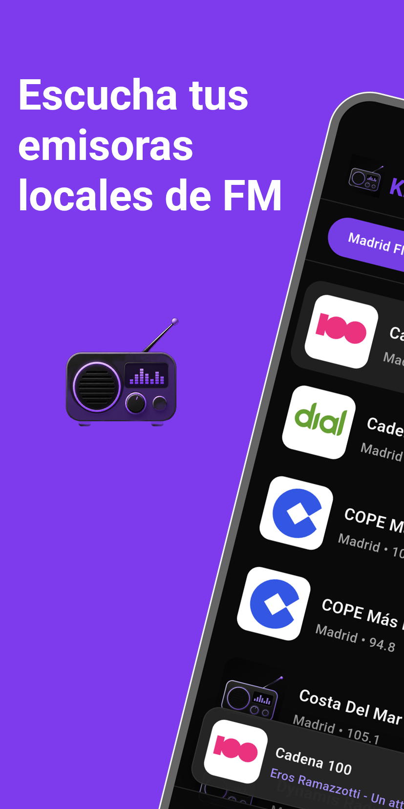 Escucha tus emisoras FM locales