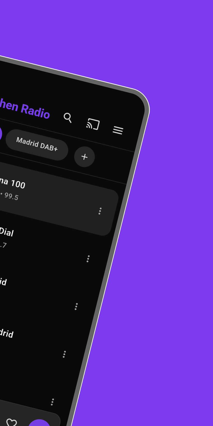 Lista de emisoras con DAB+