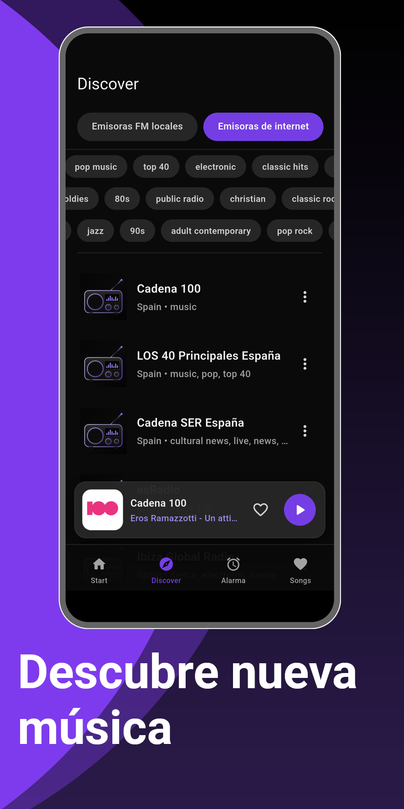 Descubre música nueva