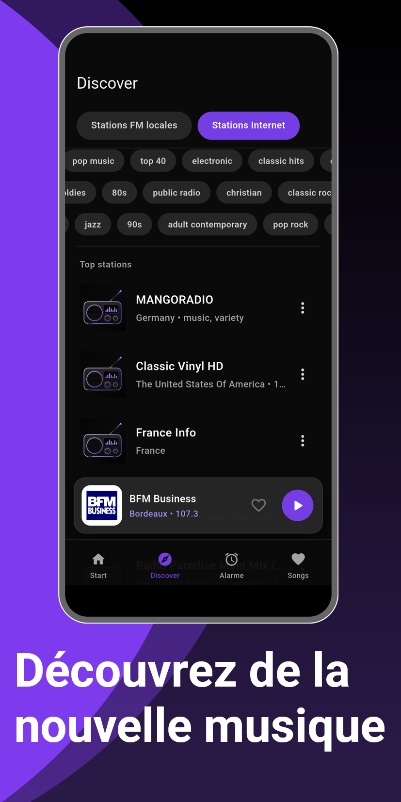 Découvre de nouvelles musiques