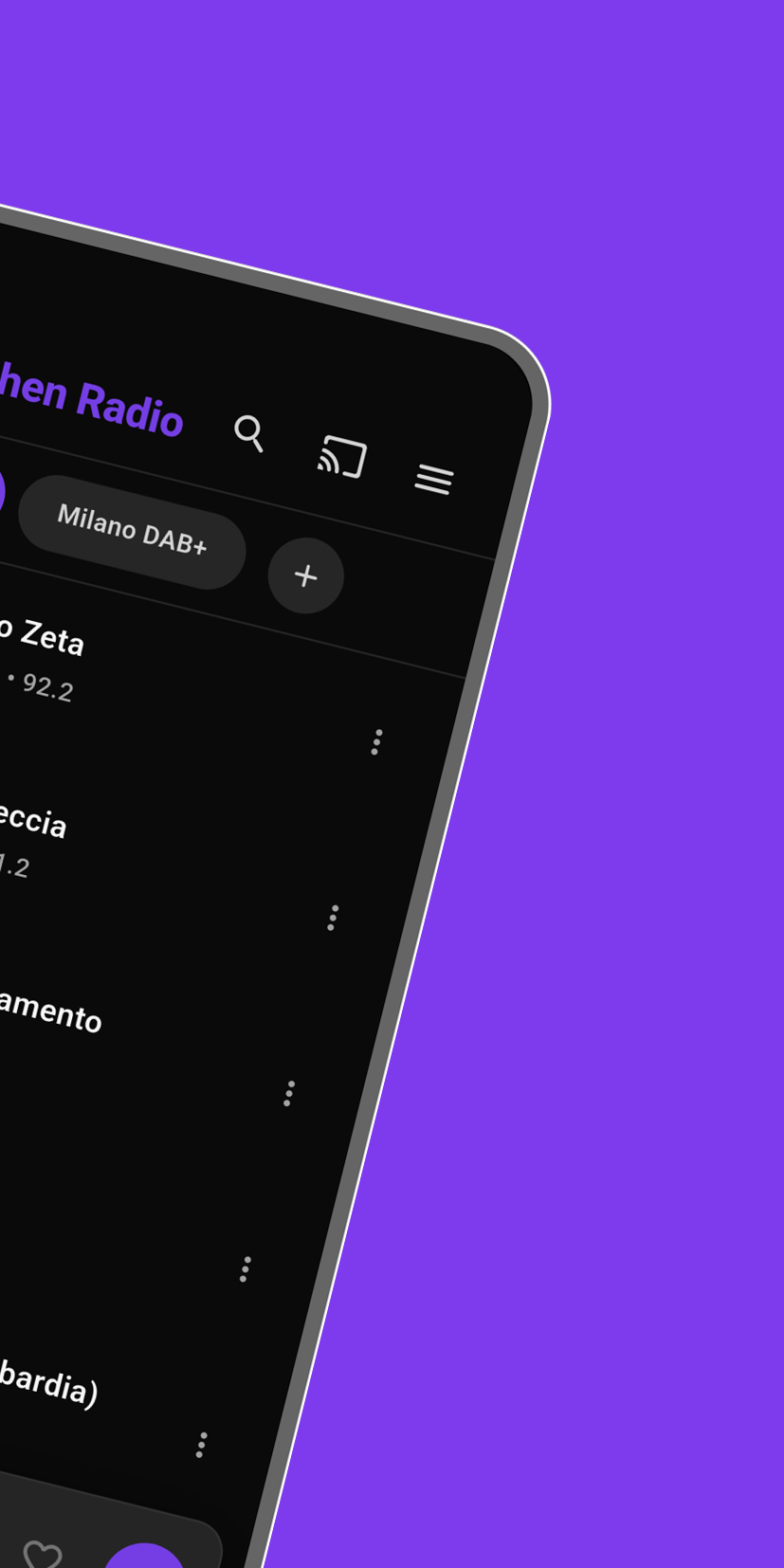 Elenco stazioni con DAB+