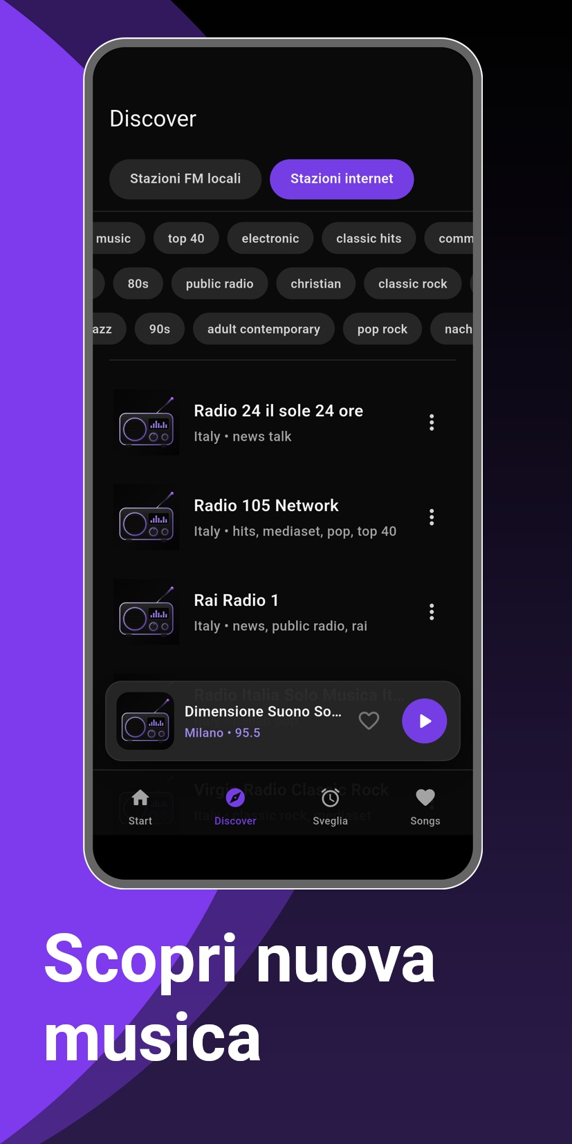 Scopri nuova musica