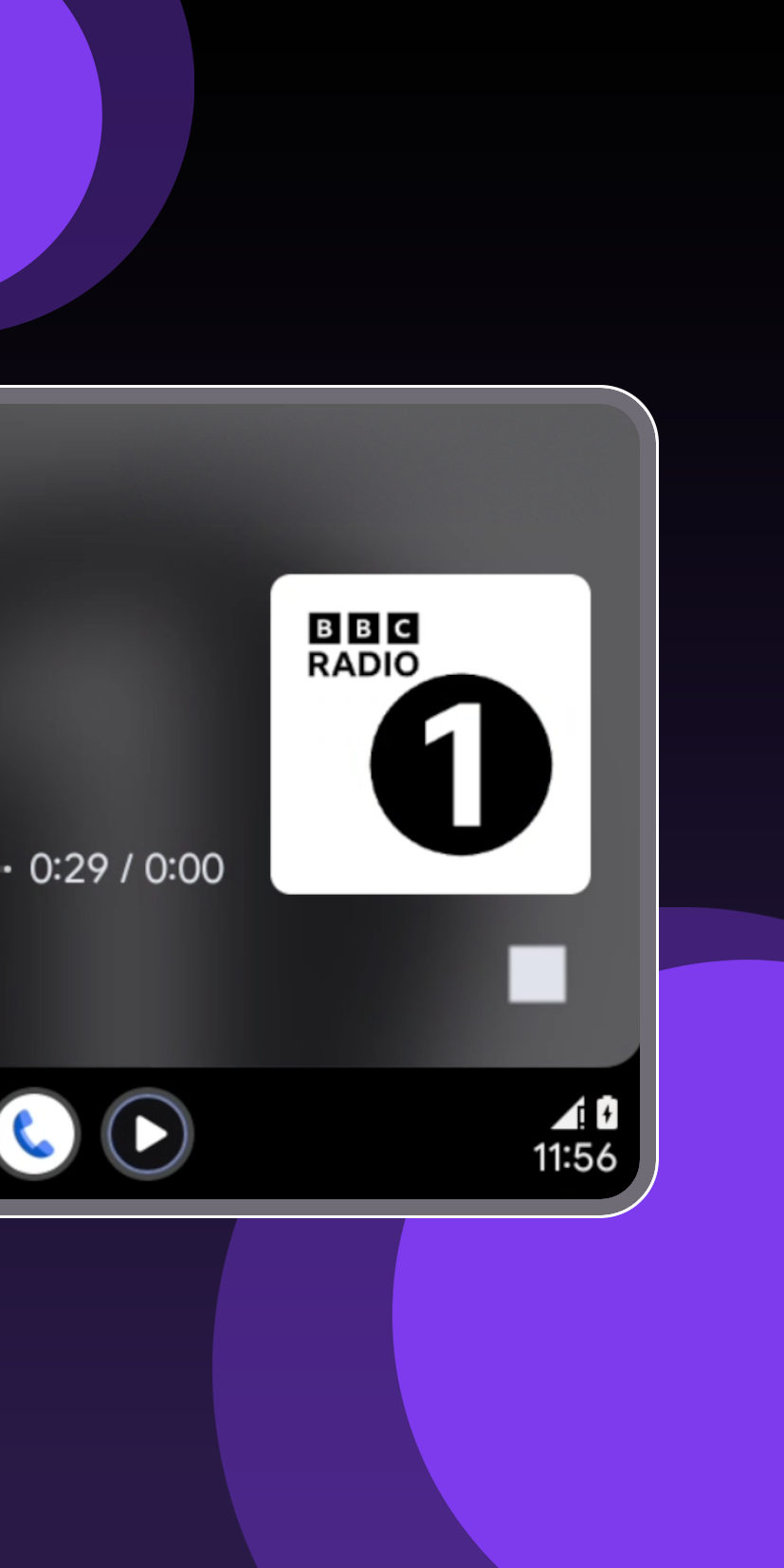 kitchenradio sul display della tua auto