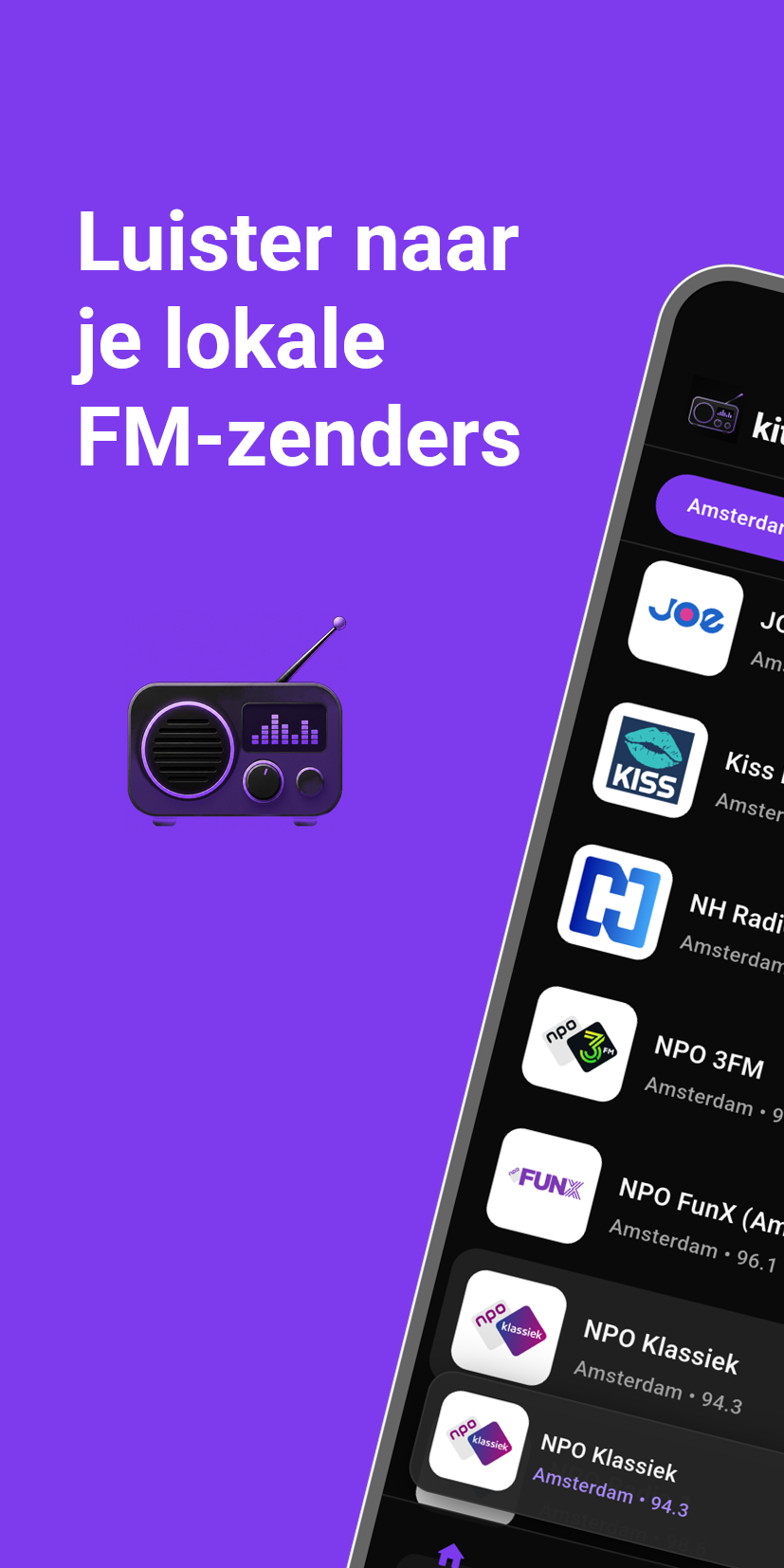 Luister naar je lokale FM-zenders