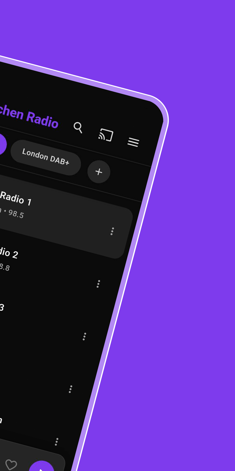Stationslista med DAB+-stationer